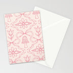 Spring Toile Print in Pink Stationery Card Gallery Image 2