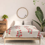 Cherry Tomato Plaid Farmers Market Comforter Gallery Image 3