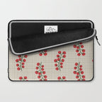 Cherry Tomato Plaid Farmers Market Laptop Sleeve Gallery Image 2