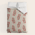 Cherry Tomato Plaid Farmers Market Comforter Gallery Image 6