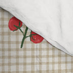 Cherry Tomato Plaid Farmers Market Comforter Gallery Image 4