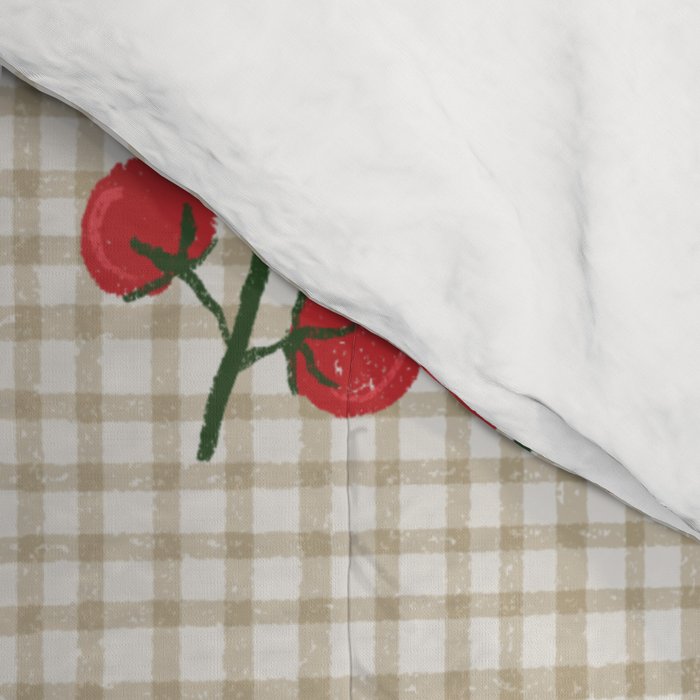 Cherry Tomato Plaid Farmers Market Comforter Gallery Image 4