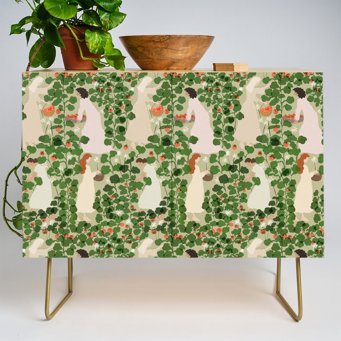 Tomato Girl Summer (BEIGE) Credenza Gallery Image 1