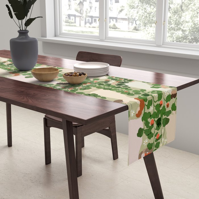 Tomato Girl Summer (BEIGE) Table Runner Gallery Image 2