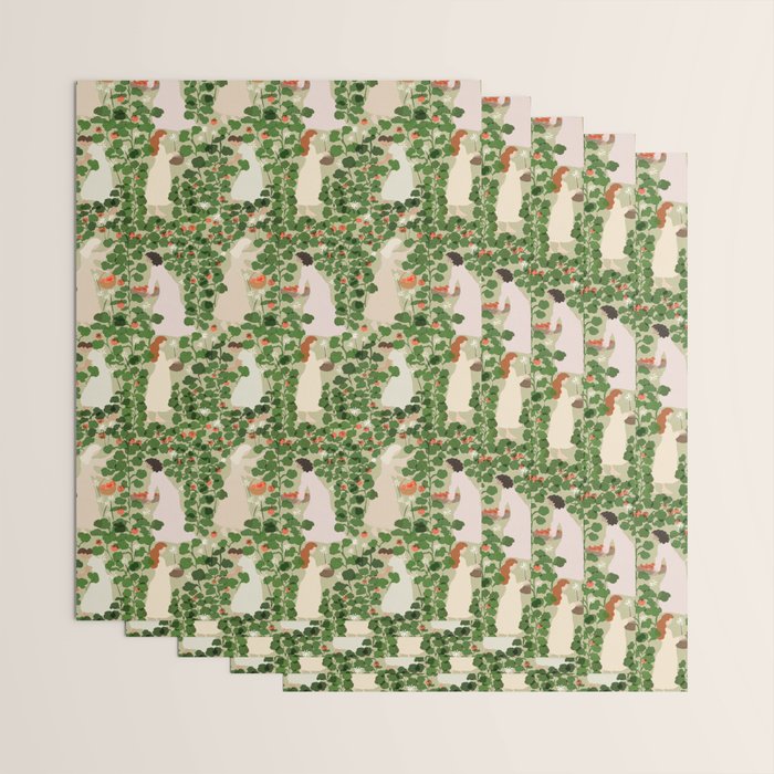 Tomato Girl Summer (BEIGE) Wrapping Paper Gallery Image 3