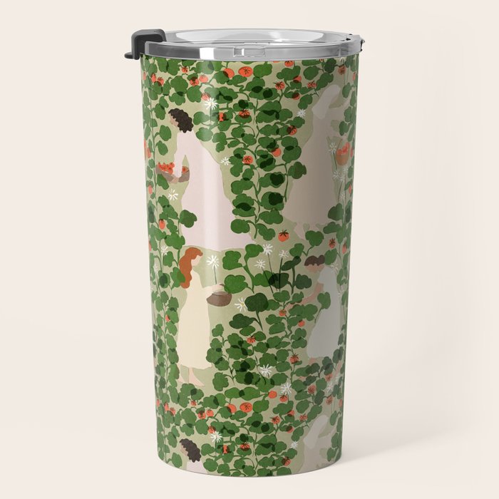 Tomato Girl Summer (BEIGE) Travel Mug Gallery Image 3