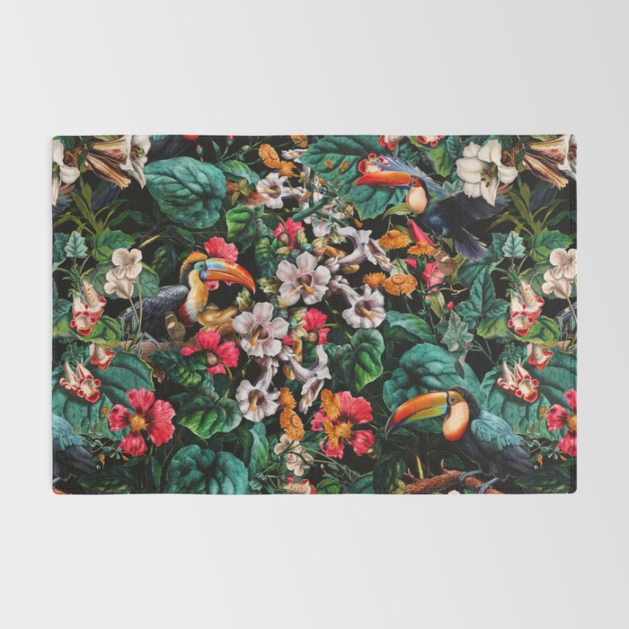 Exotic Blooms and Toucans Rug Gallery Image 2