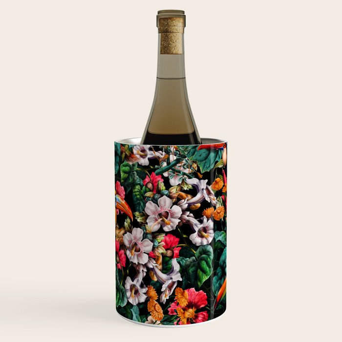 Exotic Blooms and Toucans Wine Chiller Gallery Image 1
