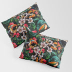 Exotic Blooms and Toucans Pillow Sham Gallery Image 3