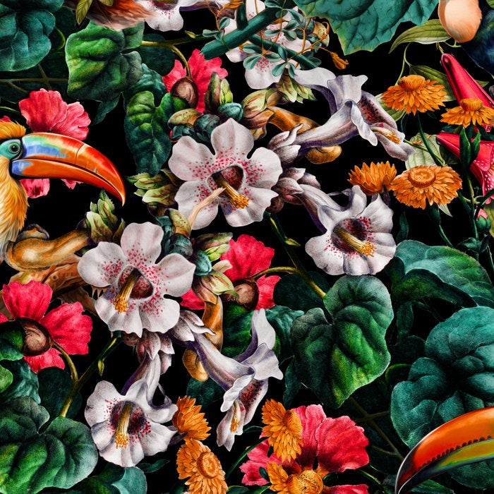 Exotic Blooms and Toucans Coffee Mug Gallery Image 2