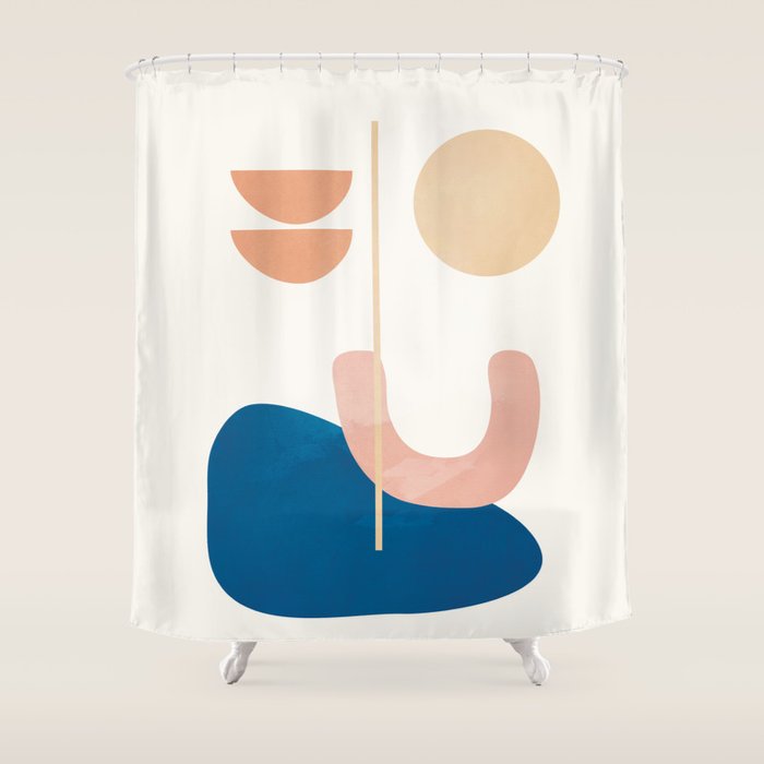 Set Line Flow 03 Shower Curtain Gallery Image 1