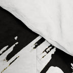 Brushstroke [7]: a minimal, abstract piece in black and white Comforter Gallery Image 4