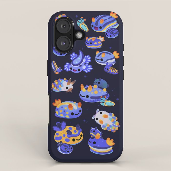 Blue sea slug iPhone Case Gallery Image 1