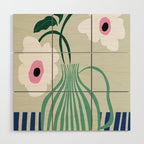 Floral pottery delight Wood Wall Art Gallery Image 1