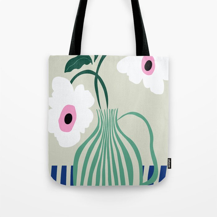 Floral pottery delight Tote Bag Gallery Image 1