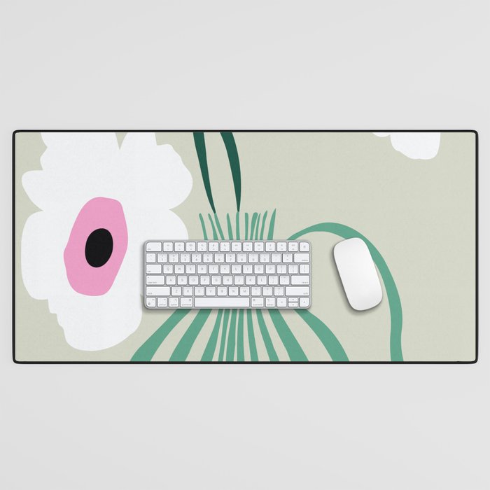 Floral pottery delight Desk Mat Gallery Image 1