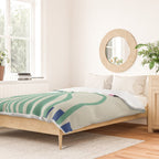 Floral pottery delight Duvet Cover Gallery Image 2