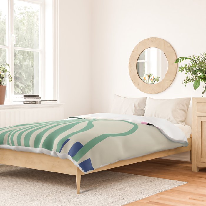 Floral pottery delight Duvet Cover Gallery Image 2