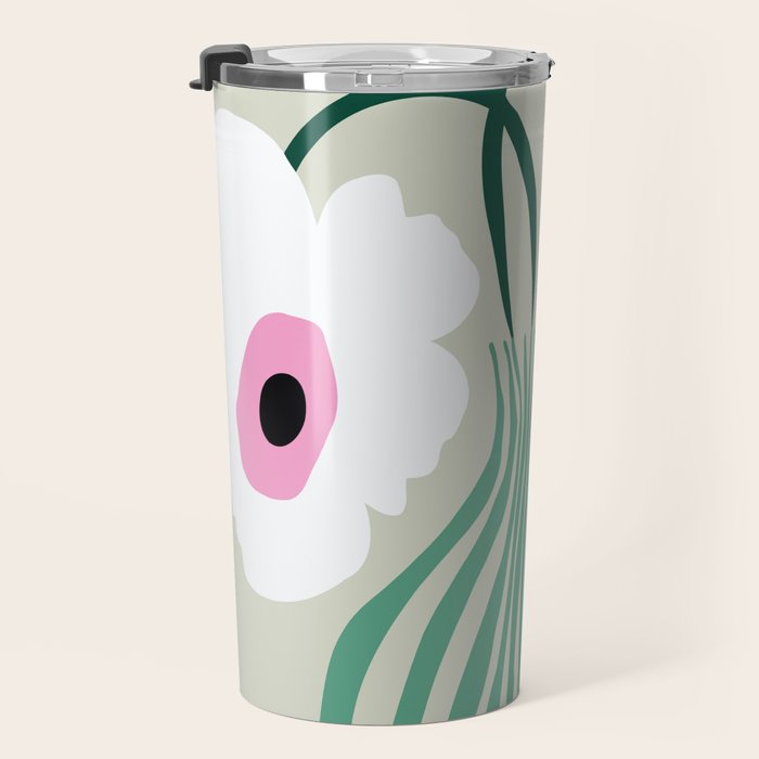 Floral pottery delight Travel Mug Gallery Image 3