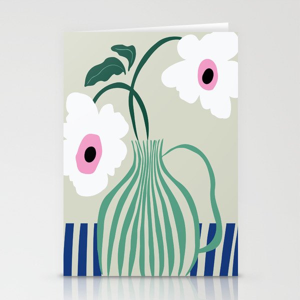 Floral pottery delight Stationery Card Gallery Image 1
