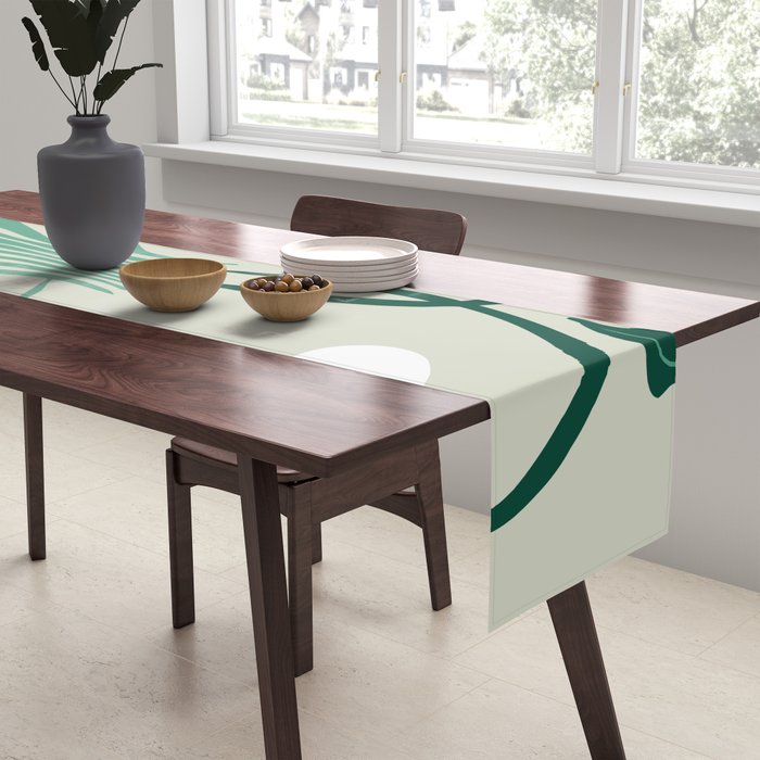 Floral pottery delight Table Runner Gallery Image 2