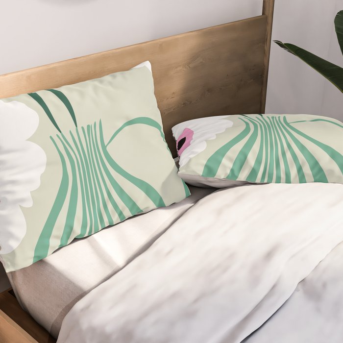 Floral pottery delight Pillow Sham Gallery Image 2