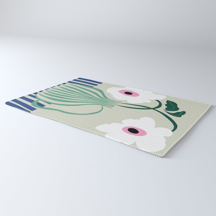 Floral pottery delight Rug Gallery Image 3