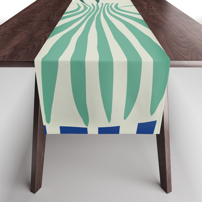 Floral pottery delight Table Runner Gallery Image 1