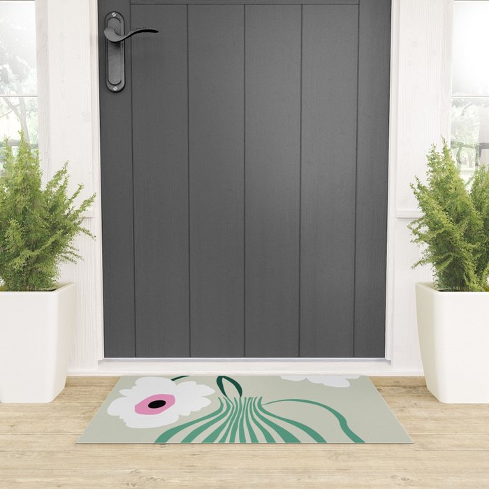 Floral pottery delight Welcome Mat Gallery Image 3