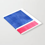Rothko Abstract Mid Century Modern Minimalist Colorful Simple Nautical Red Blue Notebook Gallery Image 2