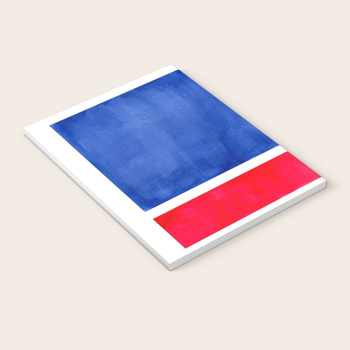 Rothko Abstract Mid Century Modern Minimalist Colorful Simple Nautical Red Blue Notebook Gallery Image 3