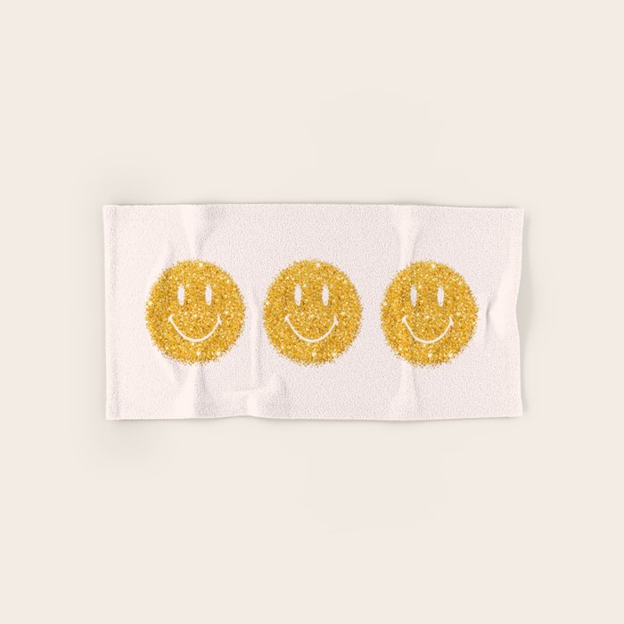 Happy Glitter Bath Towel Gallery Image 1