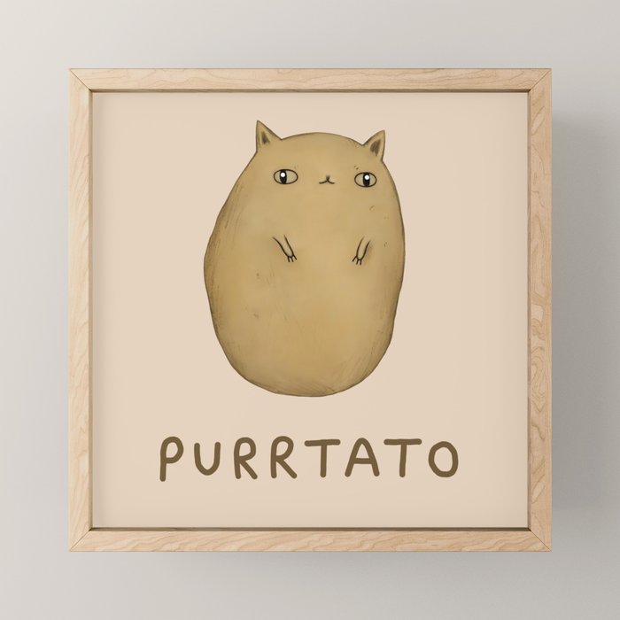 Purrtato Mini Art Print Gallery Image 1