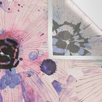 Abstract flowered paint modern Wall Tapestry Gallery Image 3