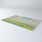 Granville Redmond Spring Antelope Valley Beautiful Landscape Painting Blue Sky Green Flower Filled F Rug Gallery Image 3