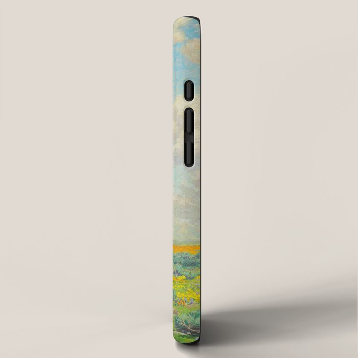 Granville Redmond Spring Antelope Valley Beautiful Landscape Painting Blue Sky Green Flower Filled F iPhone Case Gallery Image 2