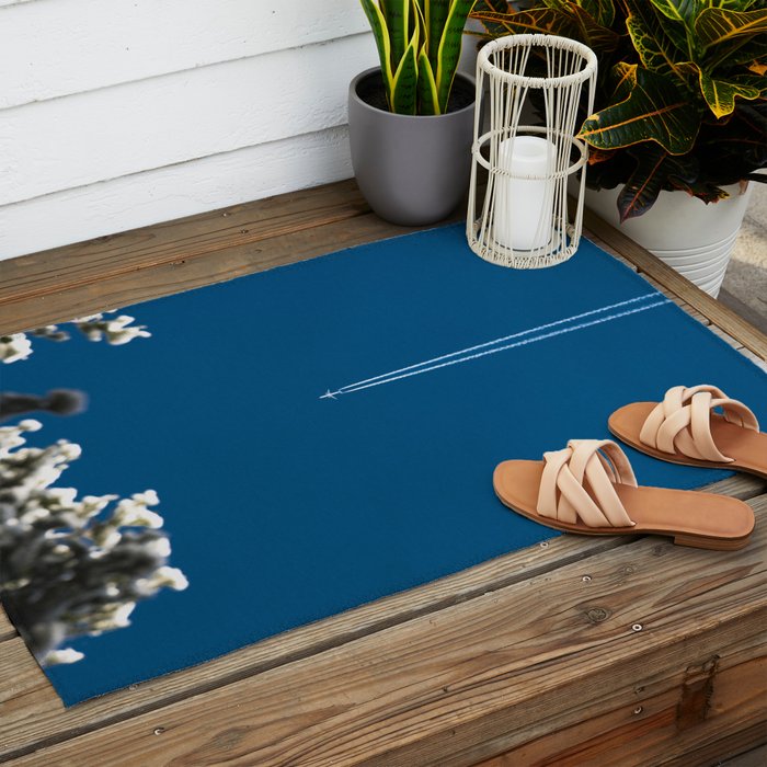 Jetset - Bluest Blue Outdoor Rug Gallery Image 2