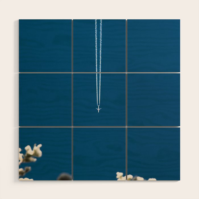 Jetset - Bluest Blue Wood Wall Art Gallery Image 1