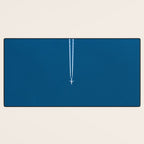 Jetset - Bluest Blue Desk Mat Gallery Image 3