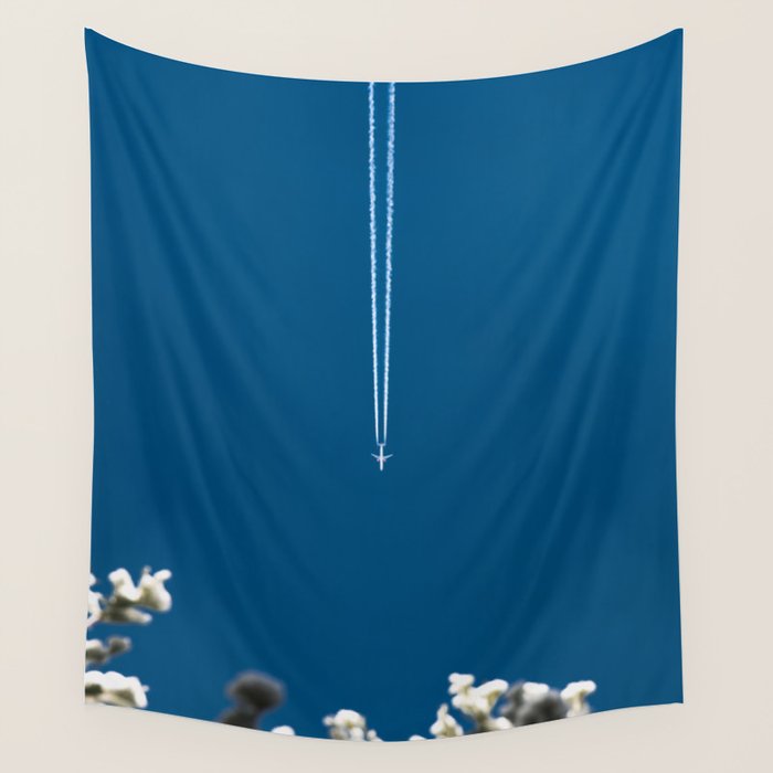 Jetset - Bluest Blue Wall Tapestry Gallery Image 4