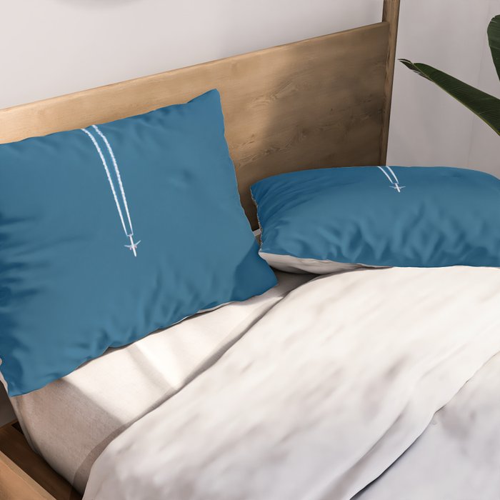 Jetset - Bluest Blue Pillow Sham Gallery Image 2