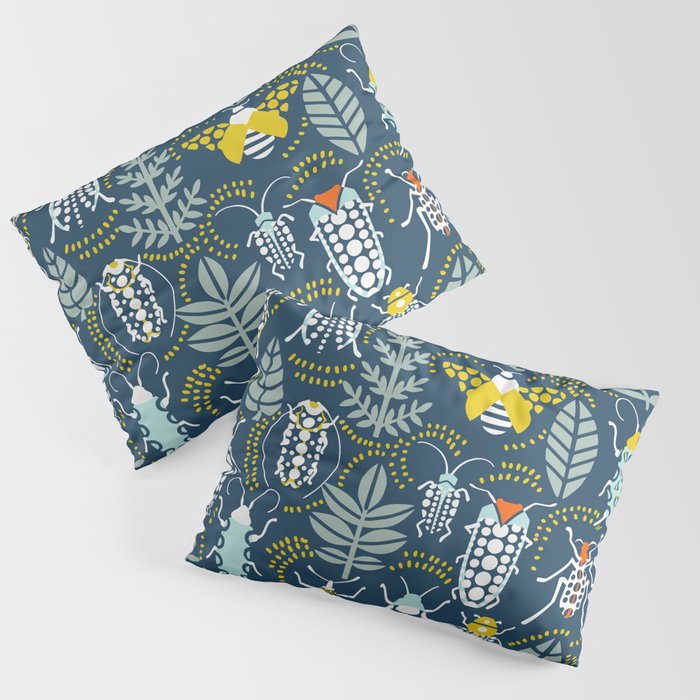 Beetle collection in dark Pillow Sham Gallery Image 3