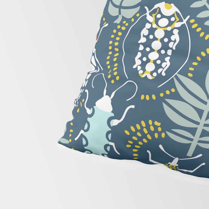 Beetle collection in dark Pillow Sham Gallery Image 4