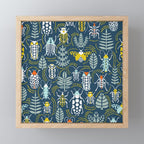 Beetle collection in dark Mini Art Print Gallery Image 1