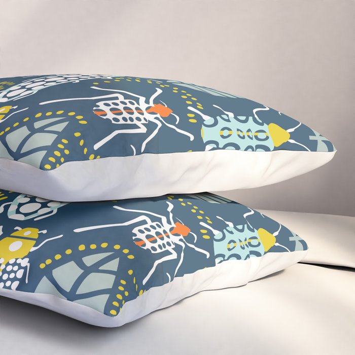 Beetle collection in dark Pillow Sham Gallery Image 3