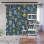 Beetle collection in dark Wall Mural Gallery Image 1