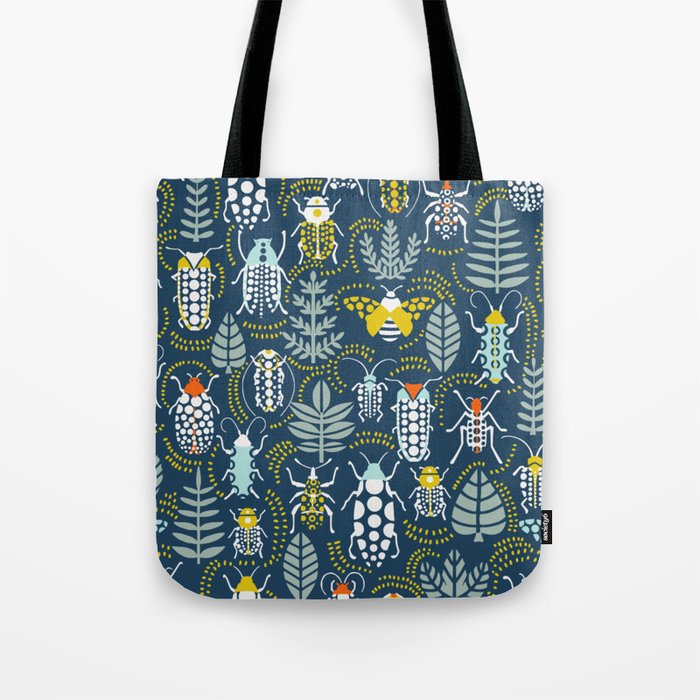 Beetle collection in dark Tote Bag Gallery Image 1