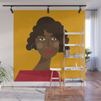 Girl with red dress Wall Mural Gallery Image 1