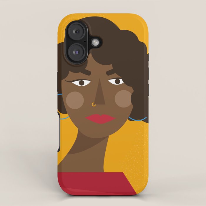 Girl with red dress iPhone Case Gallery Image 1