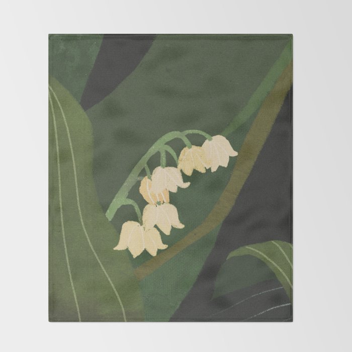 Lily of the Valley Throw Blanket Gallery Image 2